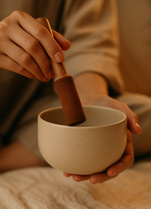Ceramic Sound Bowl - Lifestyle Shot