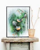 Wall poster Green Birds
