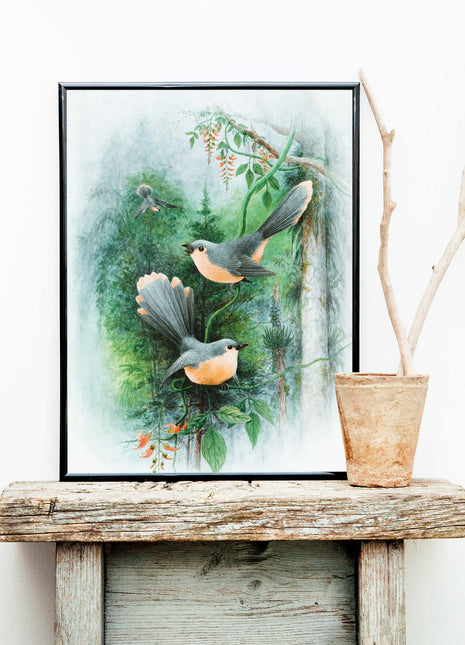 Wall poster Green Birds