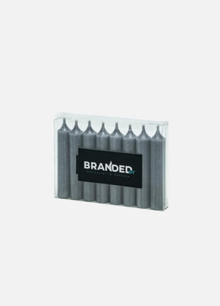 Dinercandle 21x120 mm steel-grey