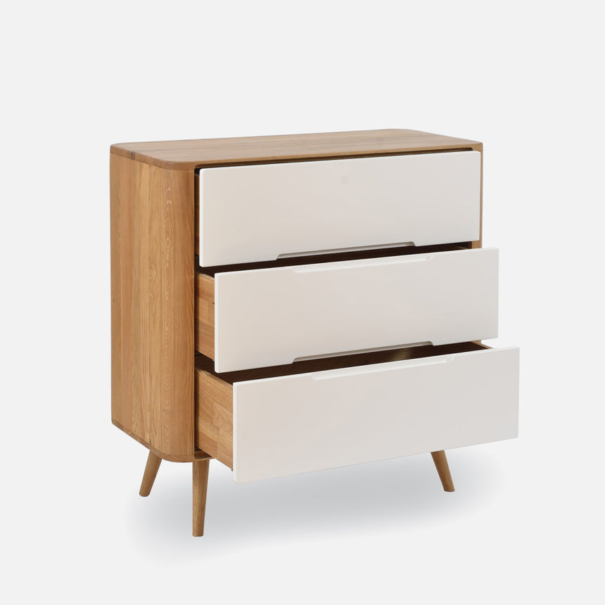 Chest of drawers Lilly 120 cm with 3 drawers