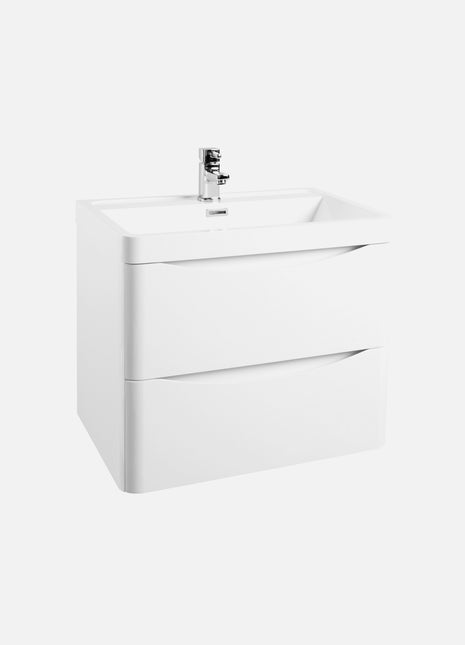 Handleless washbasin Mineral marble