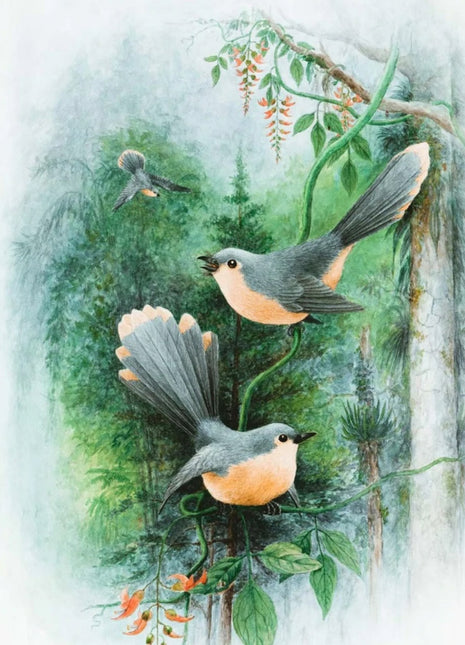 Wall poster Green Birds