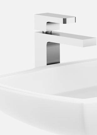 Bathroom sink half round