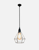 Hanging lamp Industrial Steel with a black coating