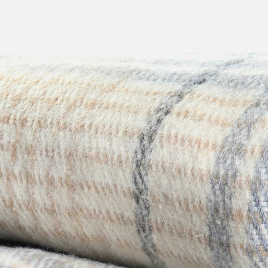 Stylish soft checkered plaid White Blue