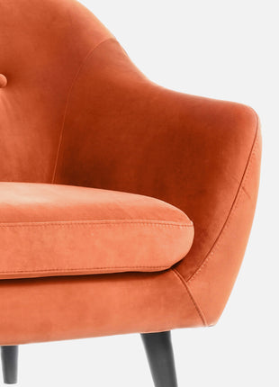 Sofa Luka Orange Velvet